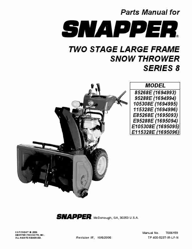Snapper Snow Blower 105308E-page_pdf
